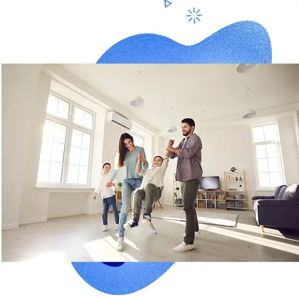 family playing