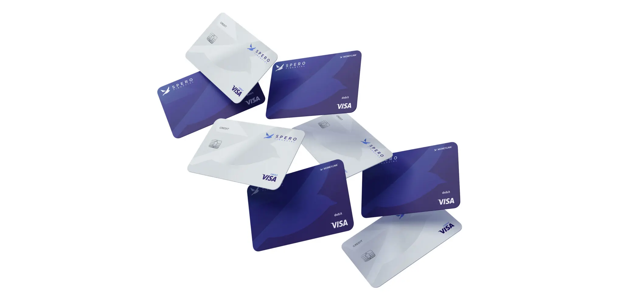 Image of Spero credit and debit cards.