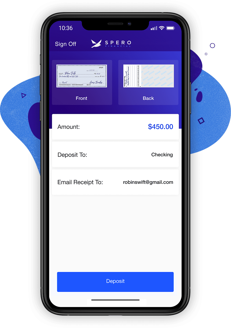 Mobile Deposit Spero Financial